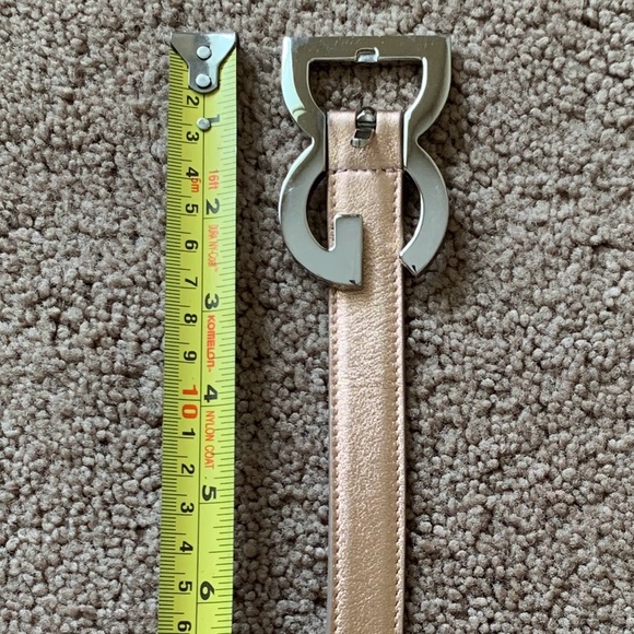 Authentic Dolce & Gabbana first line DG logo light golden pink belt 90cm/36 inch - Picture 6 of 7